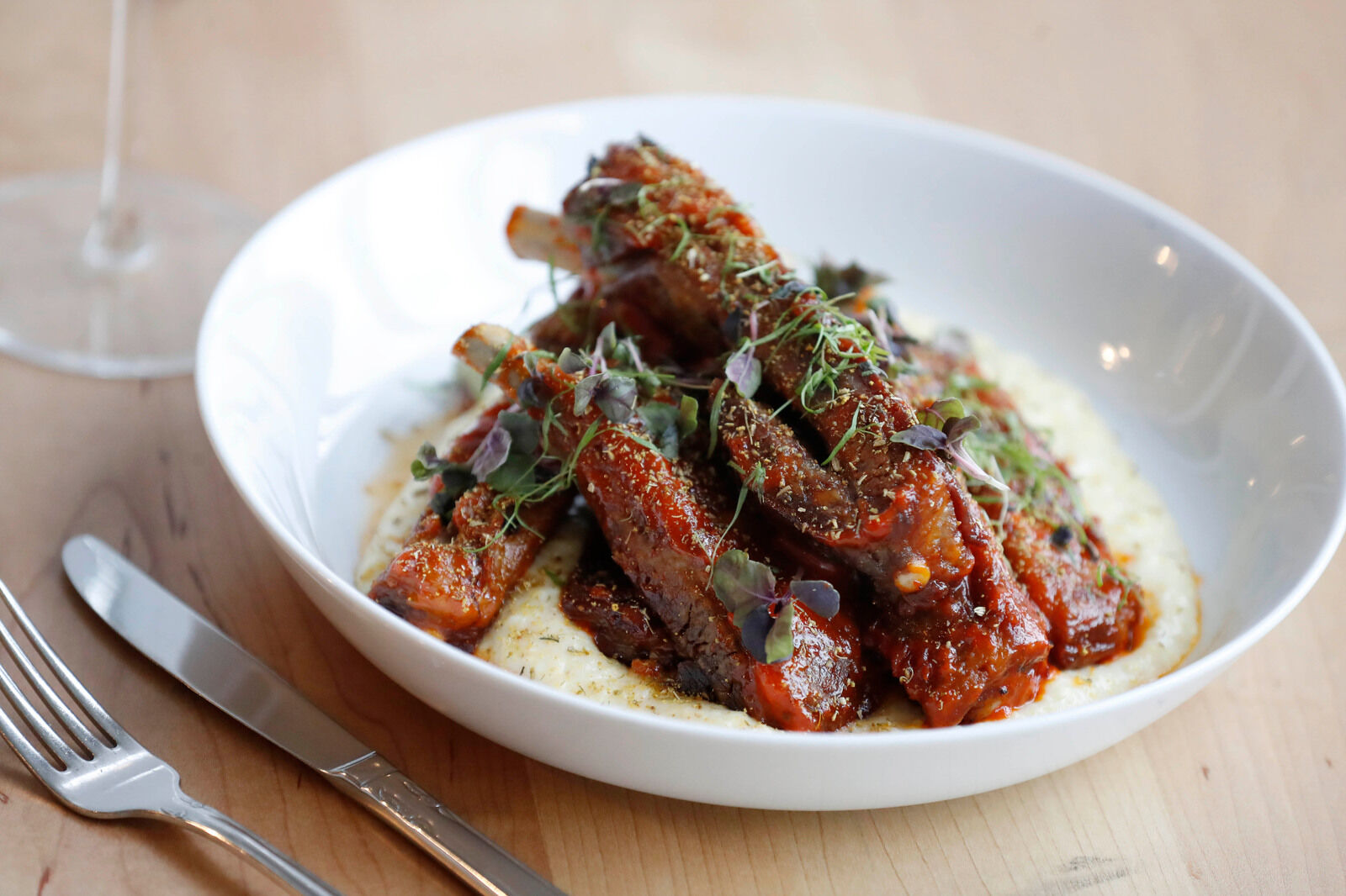 Crispy pork ribs